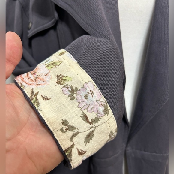 New! FRYE Stone Grey Utility Style Jacket Womens Size XL - Picture 10 of 15